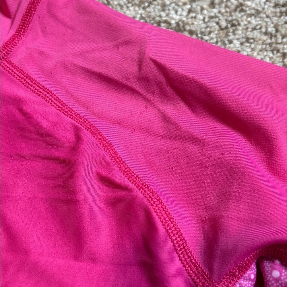 Patagonia Girls Pink Short Sleeve Rash-guard Top Size XL (14) | surf | beach |